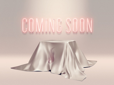 Coming Soon coming soon digital drape drawing illustration neon package painting