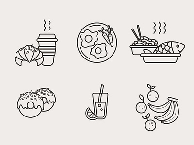 Home Menu Icons breakfast dessert dinner drink food icons lunch menu snack