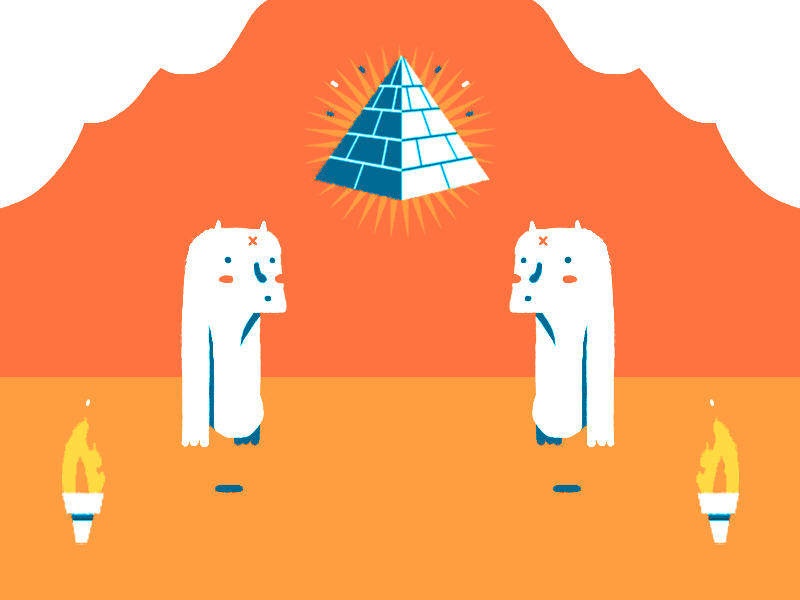 foo foo animation ghost gif pyramid