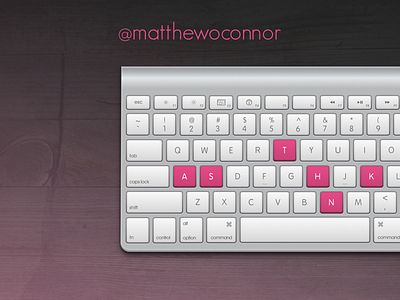 Thank You. dribbble gradient keyboard thanks