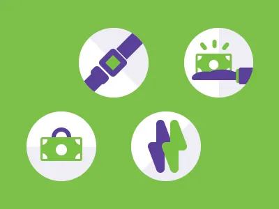 Money icons circle flat green icons money rounded savings