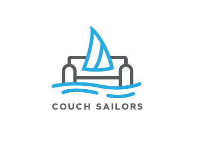 Couch Sailors Logo logo sailing water