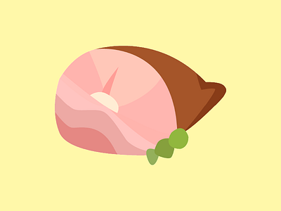 ham dinner dish flatten flattening food ham invivation ios7 lunch meat