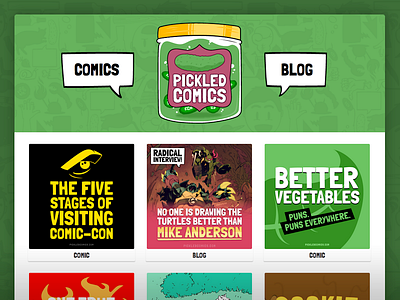 Pickled Comics bubbles comics jar pickled comics pickles