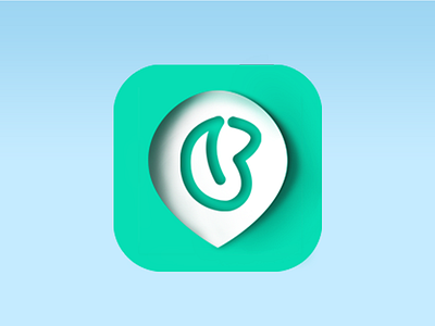 Icon blue design flatten flattening green health icon ios7 ios8 tree white