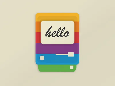 Macintosh apple computer designadet hello mac macintosh old rainbow retro