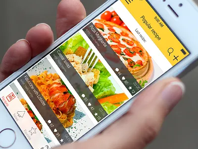 Food menu app delivery food icon interface ios menu recipe screen ui ux