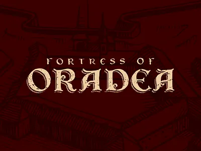 Fortress Of Oradea - Wine label design fortress fortress of oradea hand lettering lettering logo logotype old typography oradea sketch type typography