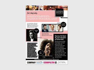 Clothes Show Live fashion flyer print