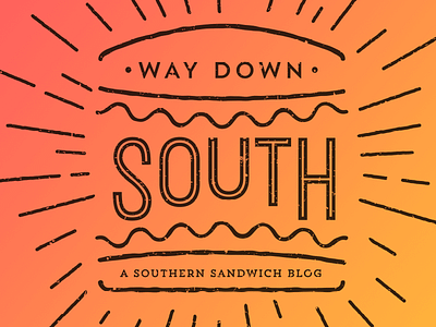 My new side piece. blog food logo type