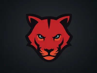 Big Cat big cat félin logo sports team