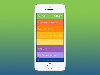 Sliders! flat iphone landing page slide ui ux