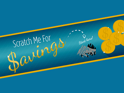 Banner Ad banner banner ad blue gold money savings yellow