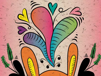 Love Bunny - Detail bunny colours detail illustration love vector