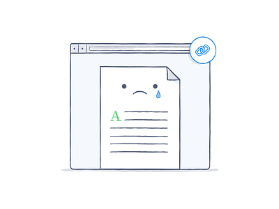 Sad files are sad dropbox file icon illustration link sad