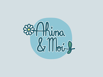 Ahina & Moi flower group logo music pop