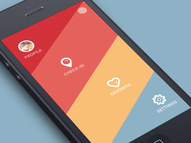 GIF Exercise animation appdesign application flat gif interface ios socialapp ui ukraine ux