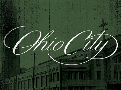 Ohio City cleveland custom type hand lettering hand type ohio ohio city script type typography