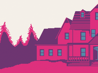 Mansions illustration pixel pixel art video games videogames