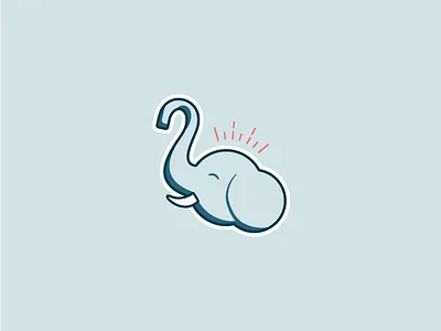 An elephant... animal character elephant mascot tusk