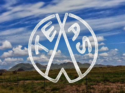 Texas Teepee design handlettering marfa texas type