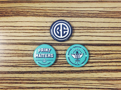 Print Matters Buttons design eagle hashtaglettering lettering paper print printmatters