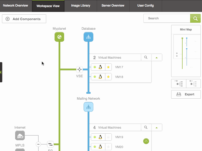 A New Approach on Network Visualization - Demo dashboard data visualization demo design gif telecom telecommunication ui visualization web design