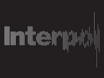 INTEPROL - disruption band helvetica interpol lines merch noise type typography