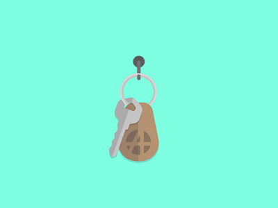 Apostrokey a2 apostrophe fab illustration key ring