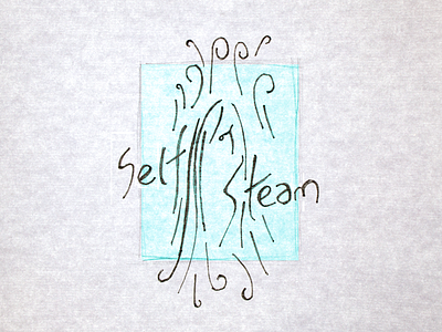 Self of Steam concept draw drawing hand lettering pencil sketch texture