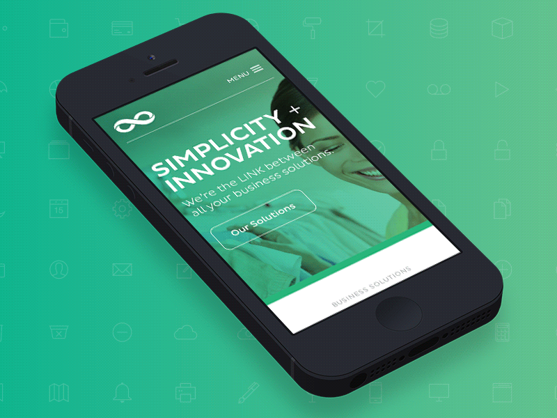 Off-Canvas Menu animate brand aid branding mintlink mobile navigation off canvas responsive website