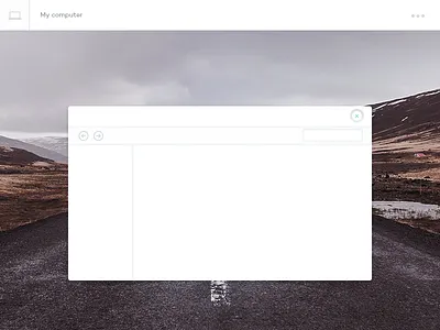 Visual Style concept concept minimal style visual white windows
