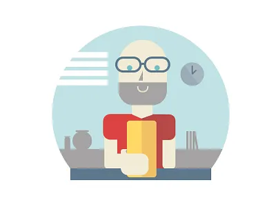 the time color design flat fun illustration minimal