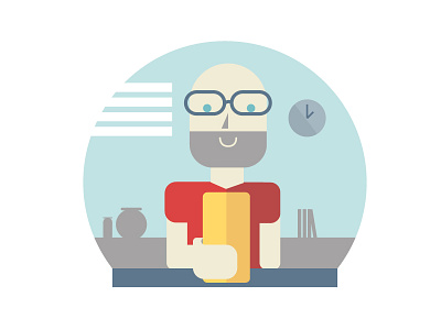 the time color design flat fun illustration minimal