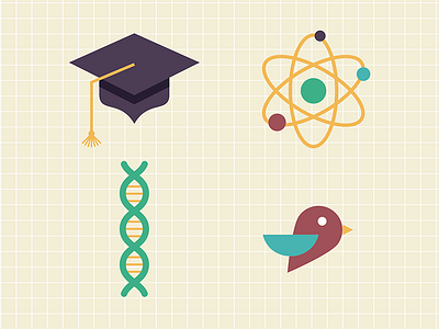 Science 02 atom bachelor bird dna education icon physics science