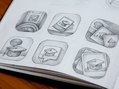 Peekd > app icon app app store character design development icon ios iphone mobile student uni university