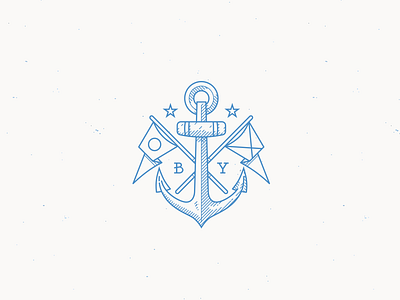 Rejected Anchor Logo anchor flags logo maritime navy