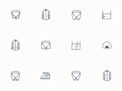 Shirt Shop Icons app collar cuff icon shirts