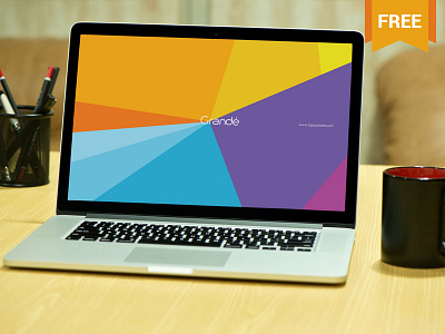 Free Photorealistic Device Mockup of Macbook Pro apple device free freebie macbook mock up mock up mockup mockups