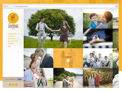 Cadeira Amarela chair photography web webdesign yellow