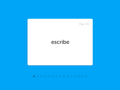 Flashcards Prototype animation card duolingo flashcards flat gif language ui website words