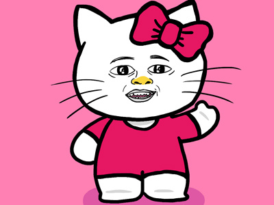 Hello Kitty The Girl hello kitty sanrio weird