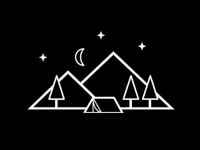 From a new icon set i'm working on adventure camping campvibes design icons illustration logo mountains nature outdoors vector