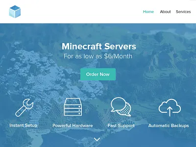 Hosting Web Detail design flat hosting website