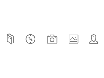tabbar icons bar book camera compass icon icons line photo profile tab tabbar