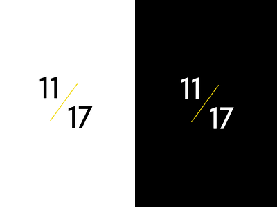 Eleven Seventeen Logo WIP black logo telefon white wip yellow