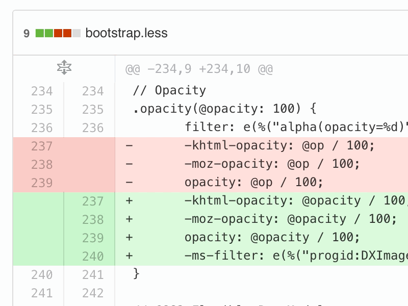 Tweaking GitHub's diffs code diff giff github