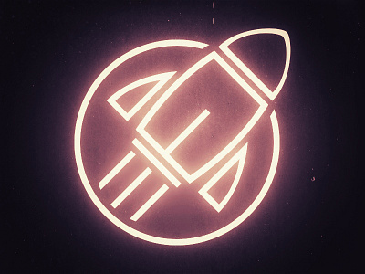 Rocket icon effect line rocket