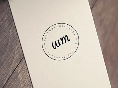 Wardrobe Mistress Personal Styling Branding brand branding business card circle fashion logo minimal mistress simple styling wardrobe