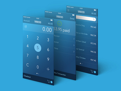 Mobile POS App clean design ios isoflow minimal mobile mobilepos ui ux